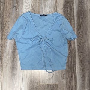 Tie in front crop top